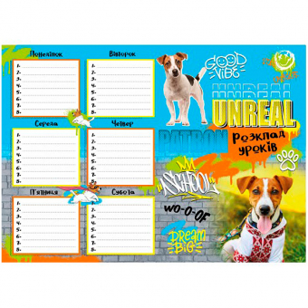 Купить Расписание уроков и занятий, формат А3, микс  оптом